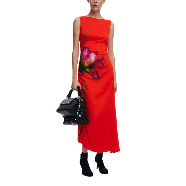Phatbird Red Floral Print Dress
