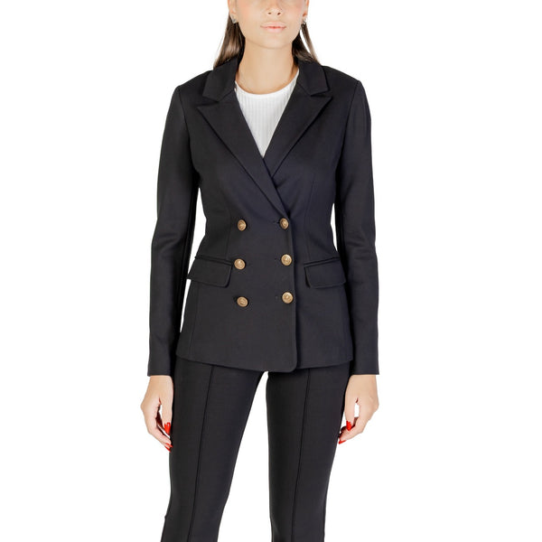 Black Guess Classic V-Neck Blazer
