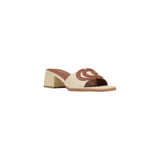 Phatbird Beige Block Heel Sandals