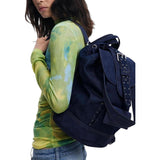 Phatbird Cobalt Faux-Leather Structured Weekend Tote