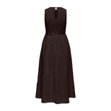 Phatbird Brown Sleeveless Women Dress