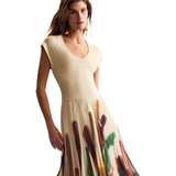 Phatbird Toasted Print Short-Sleeve Relaxed Dress