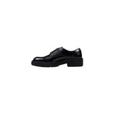 Phatbird Black Faux Leather Lace-Up Shoes