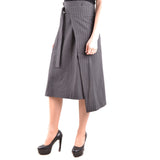 Phatbird Grey Belted Midi Skirt