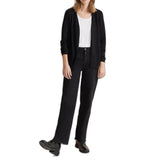 Street One Black Open-Front Cardigan