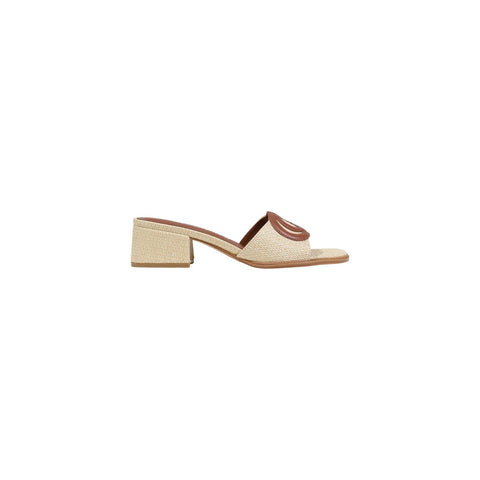 Phatbird Beige Block Heel Sandals
