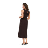 Phatbird Brown Sleeveless Women Dress