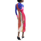 Phatbird Fuchsia Long-Sleeve Round-Neck Bodycon Dress