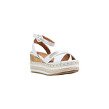 Phatbird White Platform Wedge Sandals