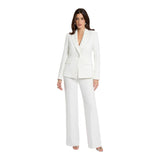 Phatbird white V-neck Women Blazer
