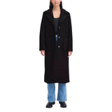 Elegant Oatmeal Wool Blend Longline Smart Coat