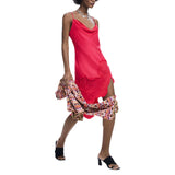 Phatbird Berry Viscose Sleeveless Fluid Dress