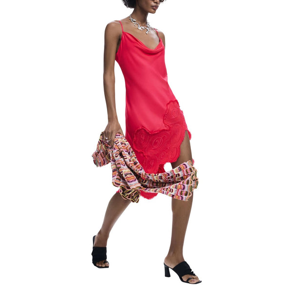 Phatbird Berry Viscose Sleeveless Fluid Dress