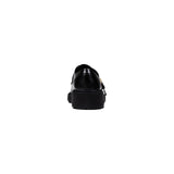 Phatbird Black Faux Leather Lace-Up Shoes