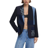 Black Desigual Classic Lapel Blazer
