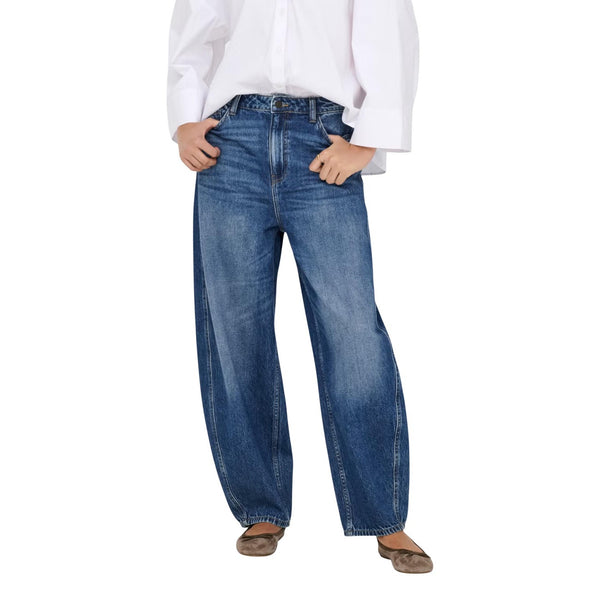 phatbird Classic Blue Organic Cotton Barrel Jeans