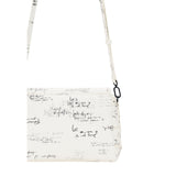 Phatbird Sand Canvas Printed Button Clutch