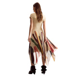 Phatbird Toasted Print Short-Sleeve Relaxed Dress