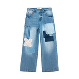 Phatbird Light Wash Zip-Button Cotton Straight Jeans
