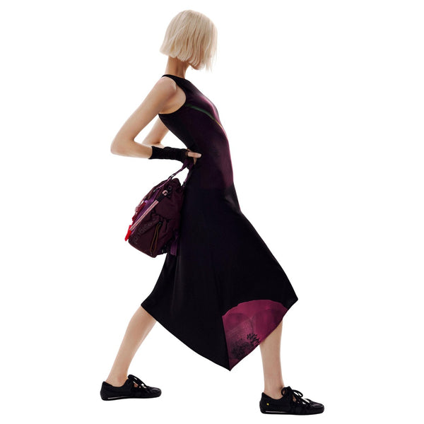 Phatbird Jet Floral Sleeveless Round-Neck Dress