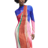 Phatbird Fuchsia Long-Sleeve Round-Neck Bodycon Dress
