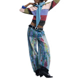 Phatbird Indigo Print Zip-Button Slim Jeans