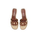 Phatbird Beige Block Heel Sandals