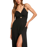 Phatbird Black Long-Sleeve Midi Dress