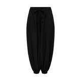 Noir Loose-Fit Poly-Viscose Wide Trousers