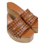 Phatbird Brown Block Heel Sandals