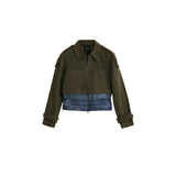 Desigual Cropped Layered Jacket.