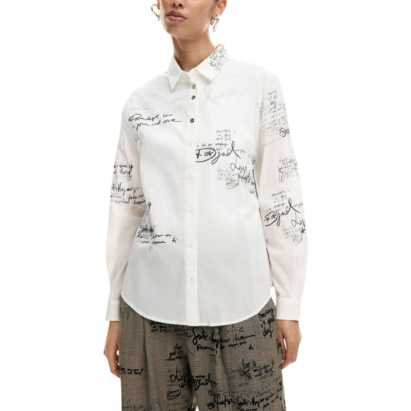 phatbird Pure White Striped Cotton Button-Up Shirt
