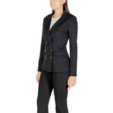 Black Guess Classic V-Neck Blazer