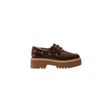 Phatbird Bordeaux Leather Lace-Up Boots