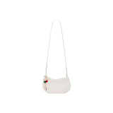 Phatbird Beige Zip-Top Compact Crossbody Bag