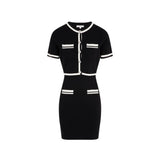 Morgan De Toi Short Sleeve Black Dress