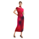 Phatbird Magenta Sleeveless Boat-Neck Stretch Dress