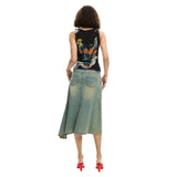 Phatbird Jet Floral Sleeveless Stretch Cami Top