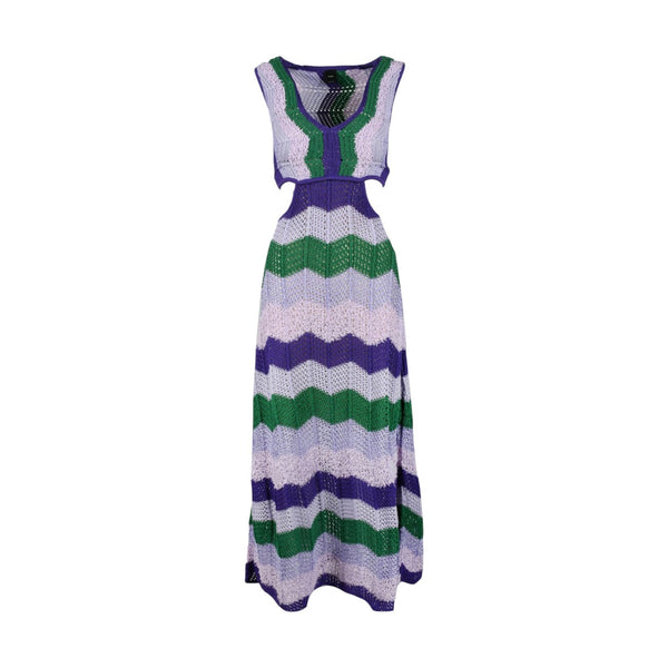 Pinko Chevron Stripe Maxi Dress