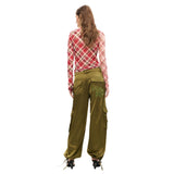 Phatbird Forest Green Zip-Button Tailored Trousers