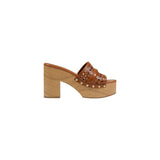 Phatbird Brown Block Heel Sandals