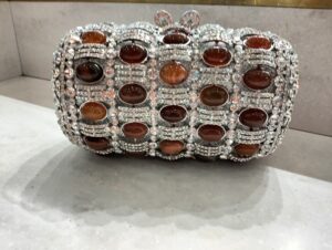 Phatbird Golden Crystal Evening Clutch - Image 3